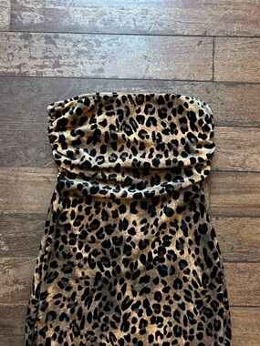 Velvet Leopard Print Dress